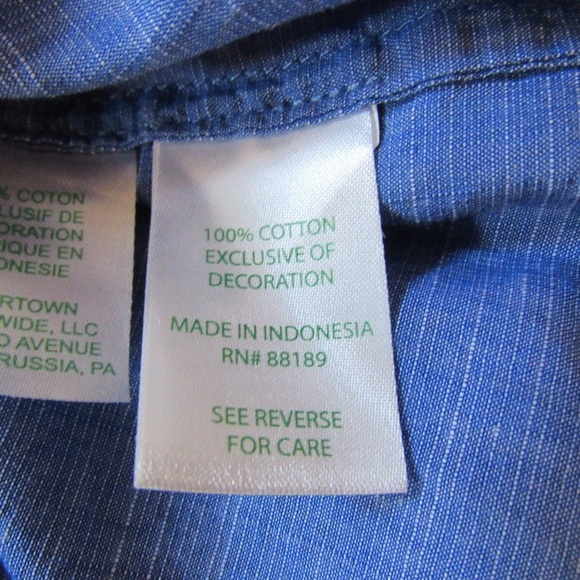 Lilly Pulitzer Amelia Island Flounce Sleeve Tunic Top XS Blue Preppy Nautical - Picture 9 of 10